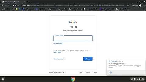 Signing into School Google Accounts from Home
