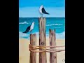 Seagulls by the Sea - Quick, Easy Step-by-Step Painting