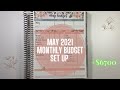 May 2021 Budget Set Up | Budget With Me | Full Budget Planner Set Up