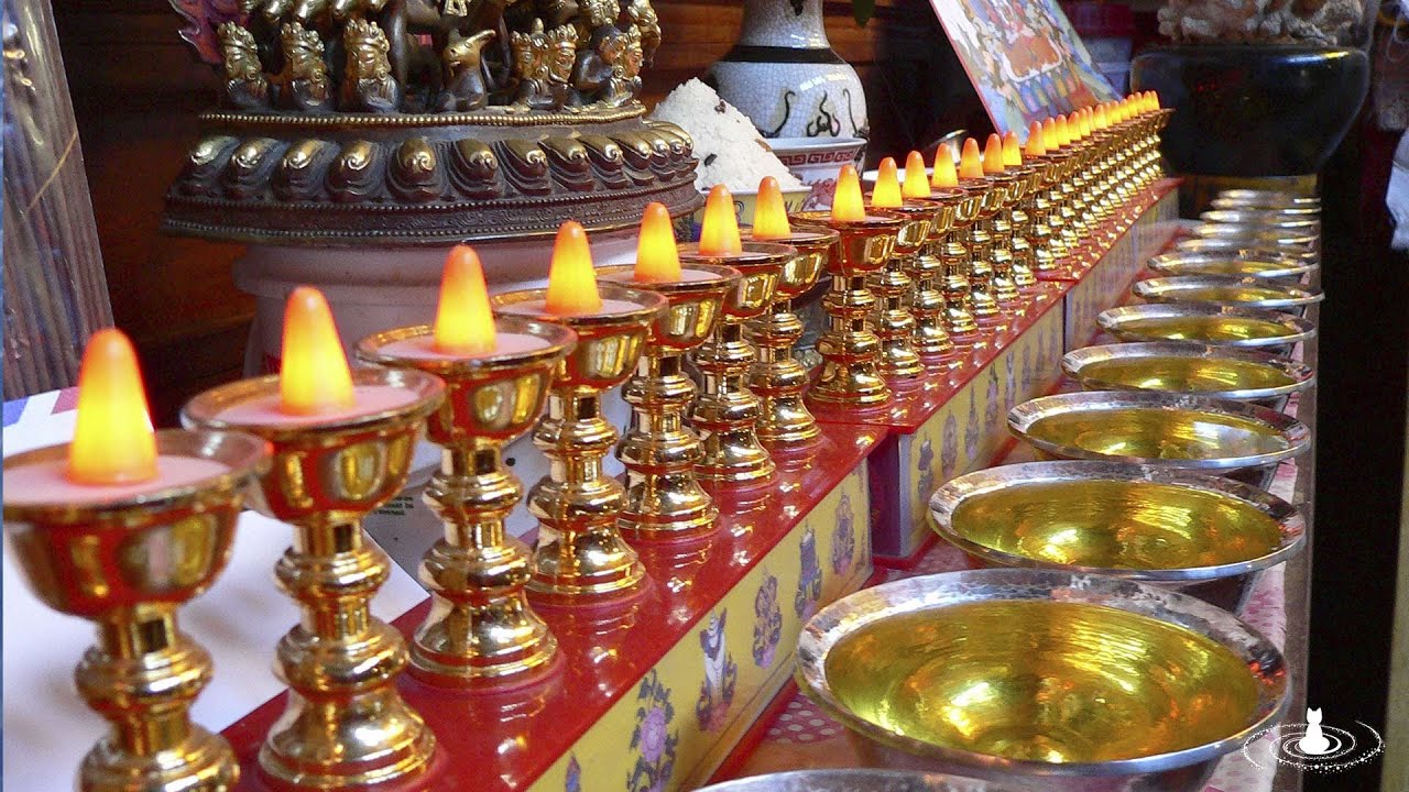 ཡོན་ཆབ་སྐོར།How we do  water bowl offering 🙏🙏🙏🙏🙏🙏