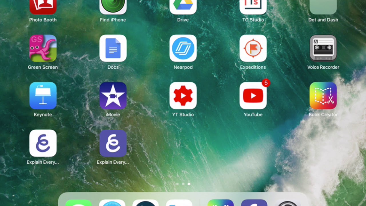 Organizing apps on an iPad IOS 11.4 YouTube