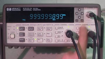 Agilent 53131A Universal counter　動作確認