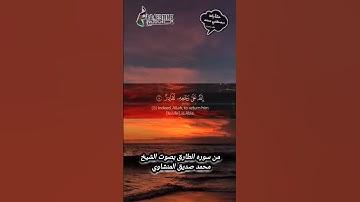 من سوره الطارق تلاوة نادره للشيخ محمد صديق المنشاوي #اكسبلور #قرآن #quran #foryou #reels #trending