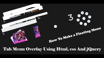 Tab Menu Overlay Using Html, css And jQuery #html5 #html5 #website #css3