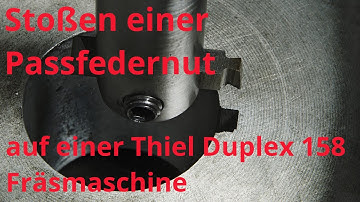 Stoßen einer Passfedernut