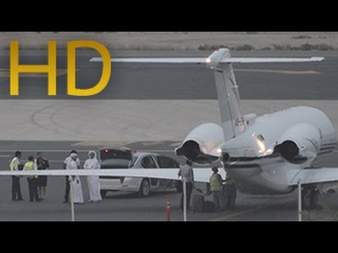 ᴴᴰ VIP Empire Aviation Group Dubai Raytheon Hawker 4000 Parking at Doha Airport ( 2014 )