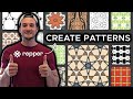 Create seamless pattern designs w repper