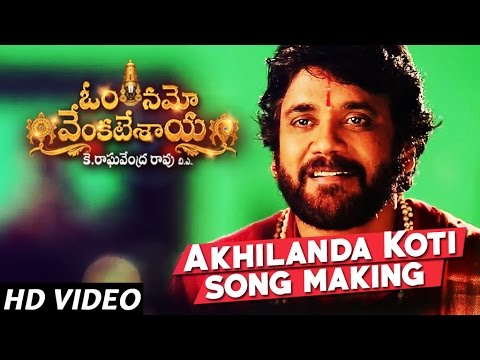 Akhilanda Koti Song Making | Om Namo Venkatesaya - Nagarjuna, Anushka Shetty, M M Keeravani