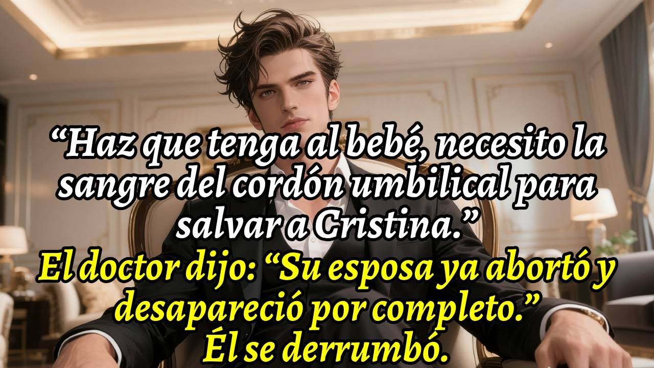 “Haz que tenga al bebé, necesito la sangre del cordón umbilical para salvar a Cristina.”