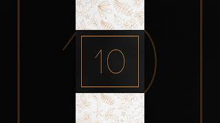 Advent Elegant Foil Countdown Numbers Pack
