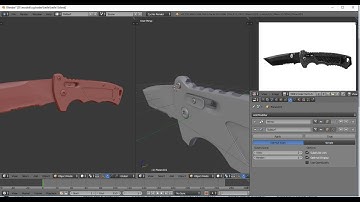 how to model a knife in blender timelapse tutorial