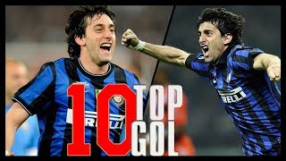 I 10 Gol più belli di Milito con la maglia dell'Inter