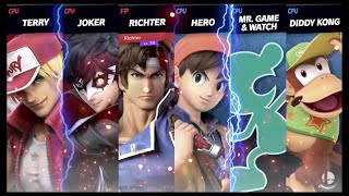Super Smash Bros Ultimate Amiibo Fights – Request #12621 Terry, Joker & Richter vs Random team