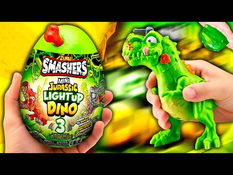 A RADIOACTIVE MINI DINO? ☢️💡 We found the T-Rex with a LIGHT in Smashers Jurassic Light Up
