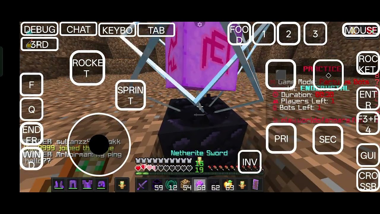 BEST SERVER FOR PVP PRACTICE WITH BOT❤️