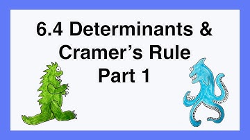 90 6.4 Determinants and Cramer