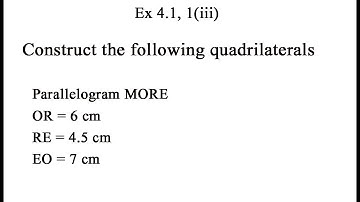 CBSE NCERT CLASS 8 MATHS EXERCISE 4.1 QUESTION 1(iii) I ncert solution of class 8