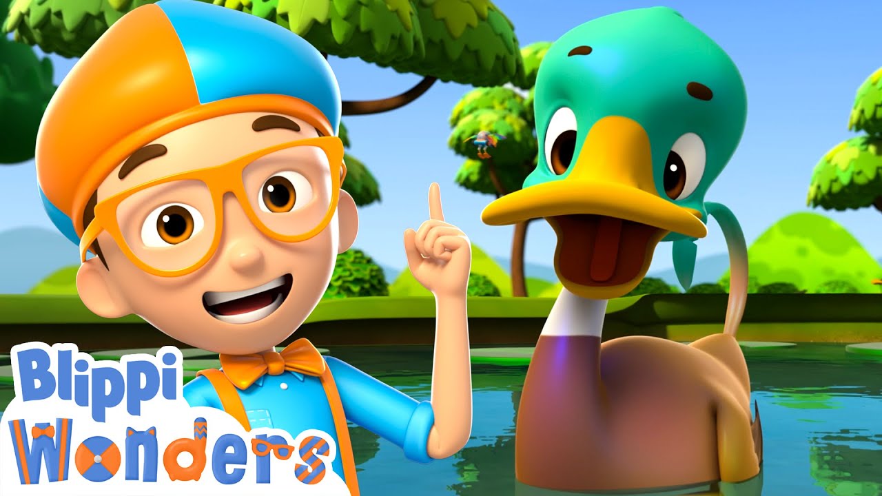 Sink or Float With Ducks! - Blippi Wonders | Blippi Cartoon | Cartoons For Kids