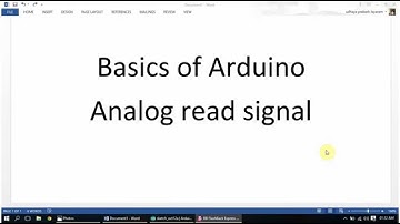Arduino Programming basic  Analog Read