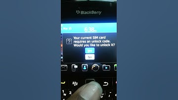 Blackberry unlock code failure