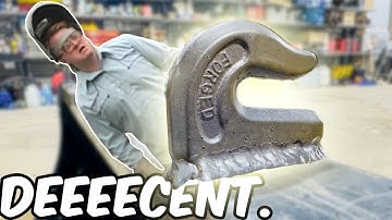 Welding Chain Hooks onto a Tractor Bucket!