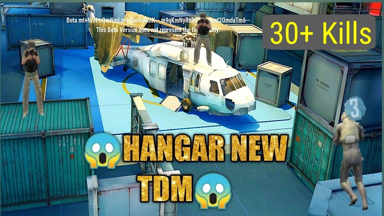PUBG MOBILE NEW TDM MAP HANAGR | FIRST GAMEPLAY OF HANGAR MAP - PUBG MOBILE [ HINDI ]