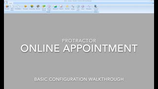 Protractor Online Appointment Configuration and Walkthrough