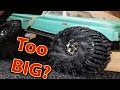 Traxxas TRX-4 Tires Too BIG? Full Video