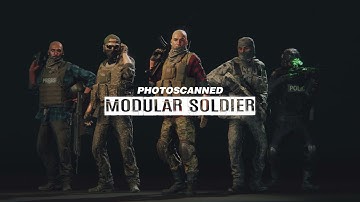 Photoscanned Modular Soldier for Unity