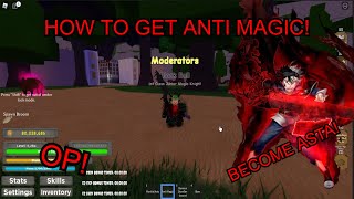 How To Get Asta's Anti-Magic Grimoire! (BECOME ASTA!) | Black Clover Kingdom Grimshot Roblox