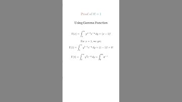 Why 0!=1? | Gamma Function Proof in 30 seconds #mathmagic #shortsfeed