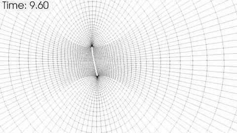 Mesh deformation on a flexible flapping wing