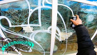 RESAKS   Painting Graffiti On Broken Window