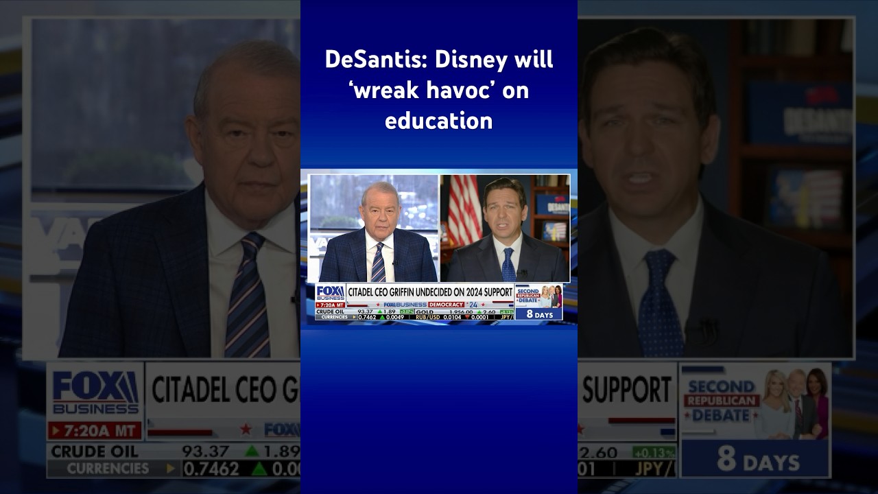 DeSantis says his fight against Disney is ‘nonnegotiable,’ that he stands ‘by it 100%’ #shorts