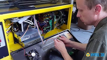 Instructions for configuring a Hyrel Hydra for a three-phase spindle tool.