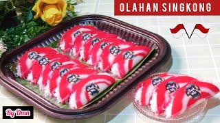 KREASI SINGKONG Rp.2000 JADI KUE SECANTIK INI‼️ SENTILING LIPAT EDISI MERAH PUTIH@DapurMamaNinda