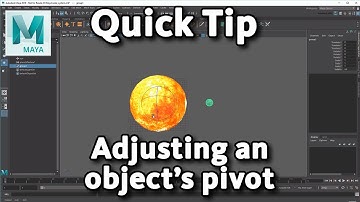 Maya Quick Tip: Adjusting an object