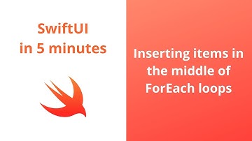 Insert element in the middle of ForEach loop | SwiftUI in 5 minutes | 2020