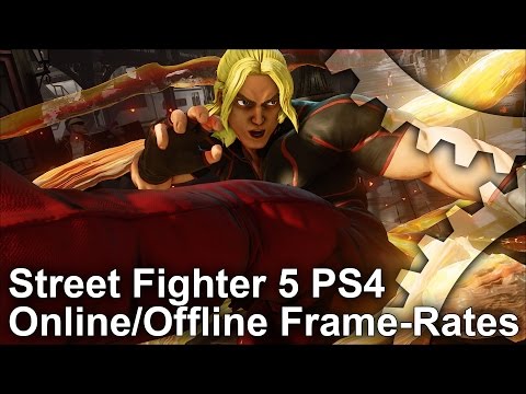 Street Fighter 5 PS4 Online vs Offline Frame-Rate Test