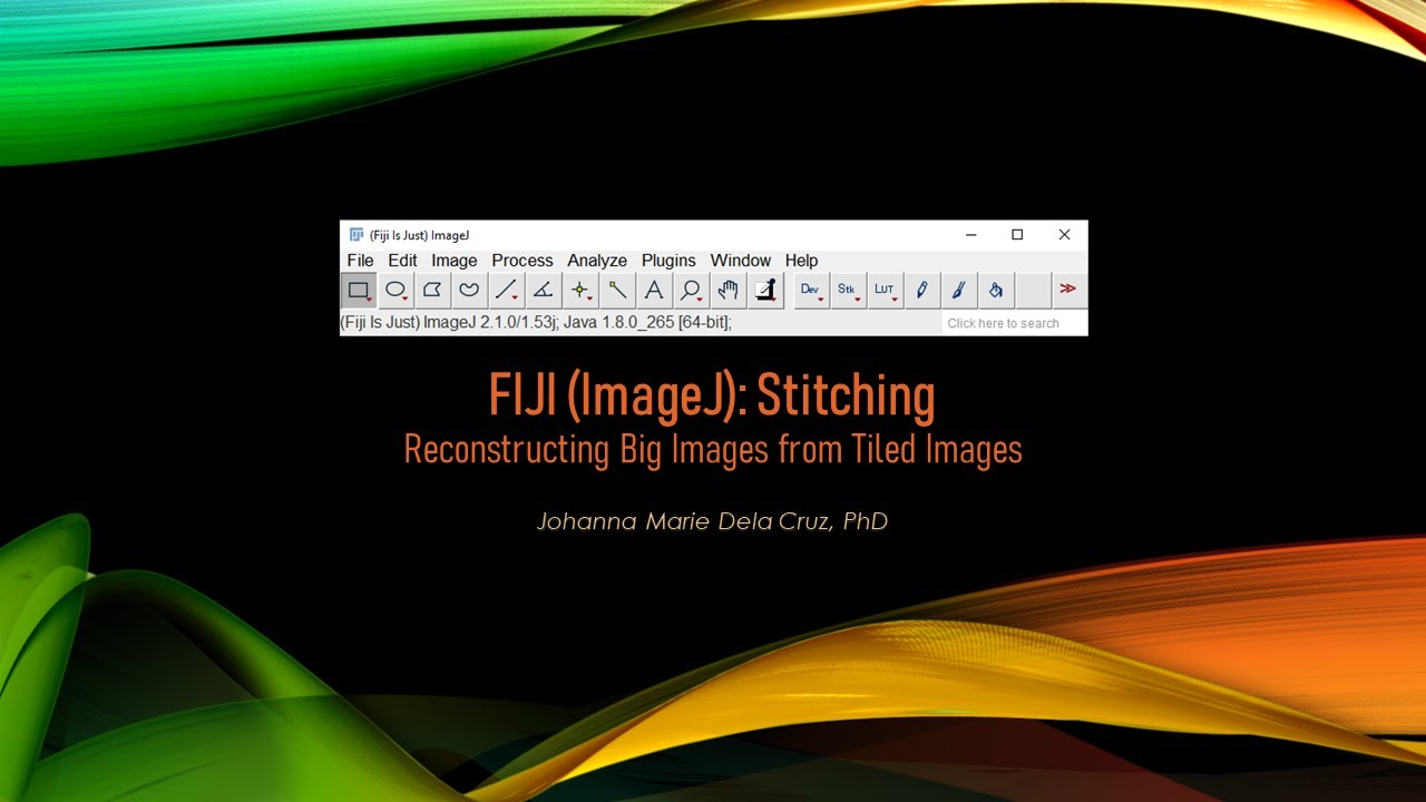 FIJI (ImageJ): Stitching - Reconstructing Big Images from Tiled Images