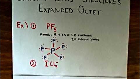 Lewis Structures with Expanded Octets Examples 1