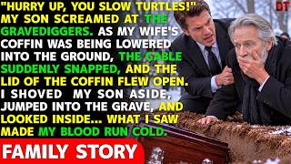 “Hurry Up!” My Son Shouted At The Gravediggers. Then My Wife’s Coffin Opened… And I Froze. screenshot 3