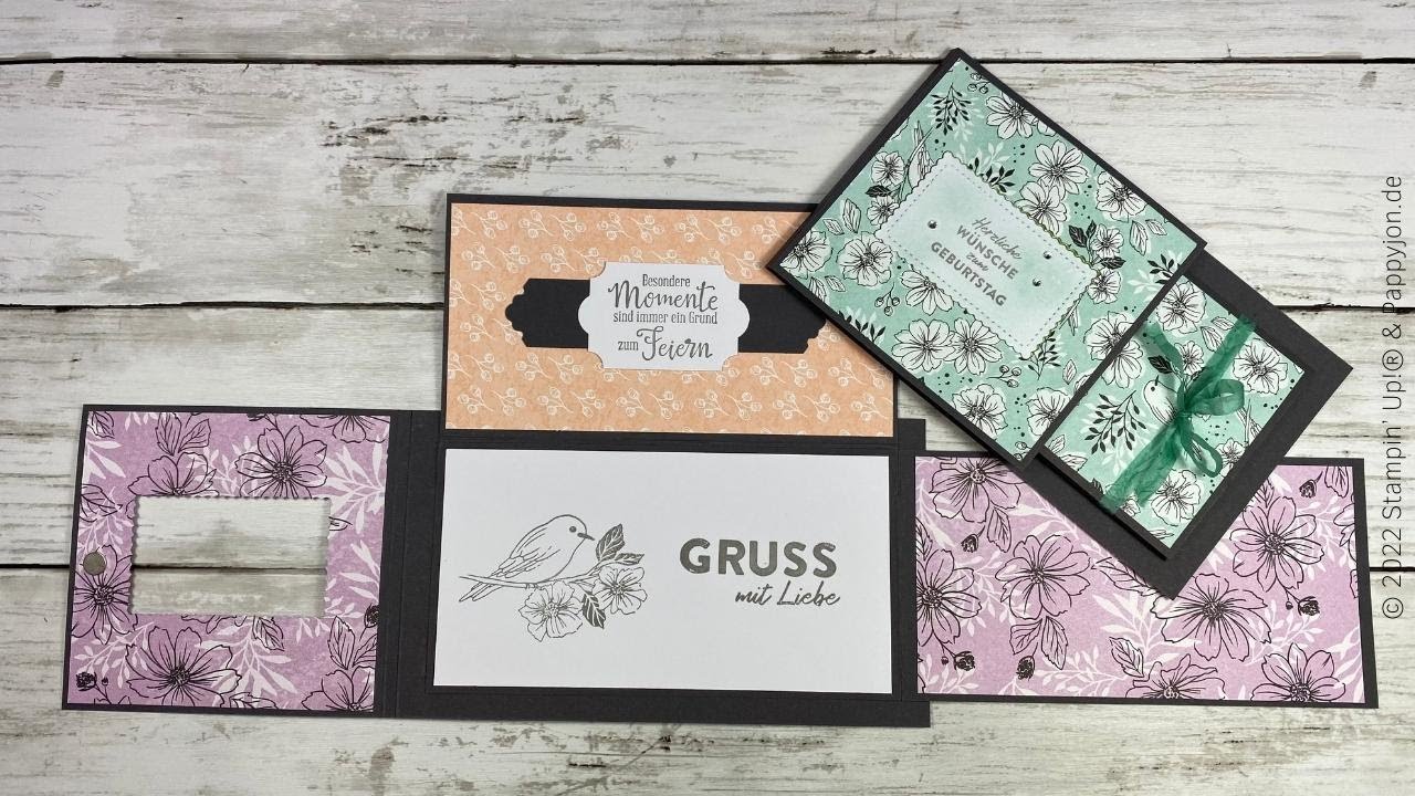 Tech-Karte Hübsche Grüsse | Tutorial | #Pappyjon| Stampin' Up! |