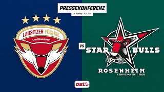 Pressekonferenz 34. Spieltag | Lausitzer Füchse gegen Starbulls Rosenheim