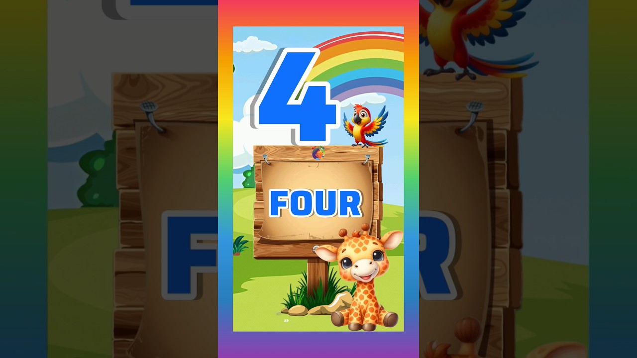 Spelling of four || spell the number four #kindergarten #learning #kidslearning
