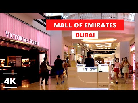 DUBAI 4K I MALL OF EMIRATES I 4K WALKING TOUR I BUSY WEEKEND I 18 FEB 2022, DUBAI, UAE