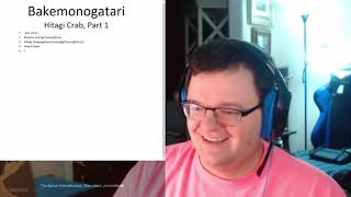 Bakemonogatari Episode 1, Hitagi Crab, Part 1 Reaction