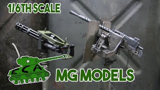 1/6th scale Pedestal mounted Browning M1919 and M134 minigun