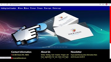 Django Project - Visiting Card Creation System || Updated #1