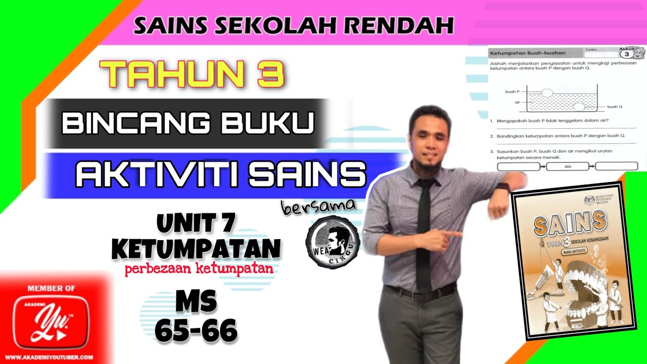Buku Aktiviti | Sains Tahun 3: Ketumpatan | MS 65-66